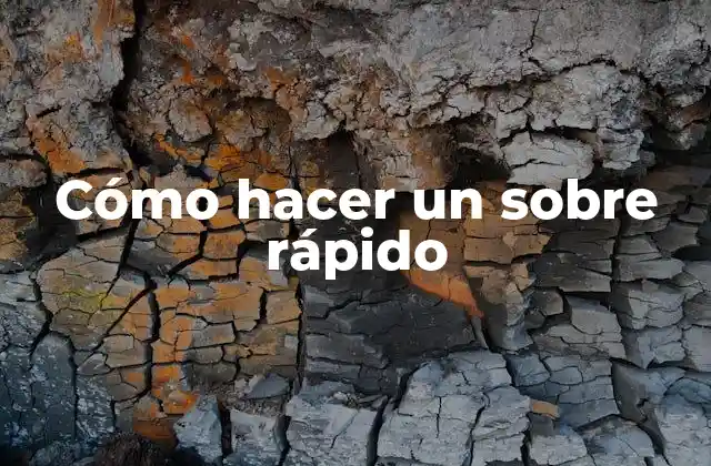 Cómo Hacer un sobre Rápido