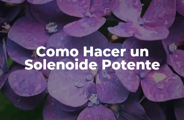 Como Hacer un Solenoide Potente