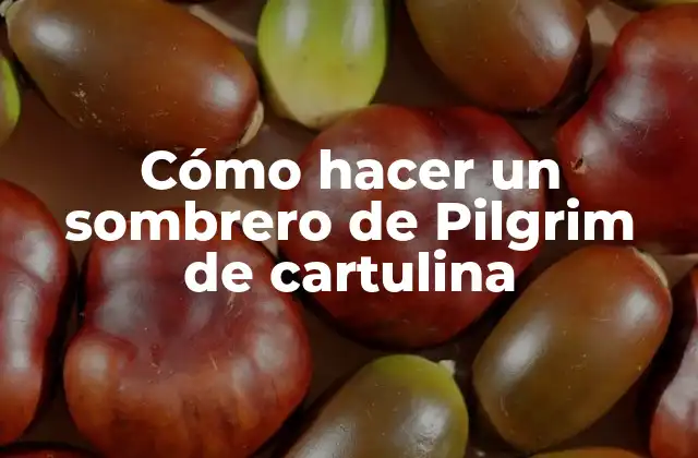 Cómo Hacer un Sombrero de Pilgrim de Cartulina