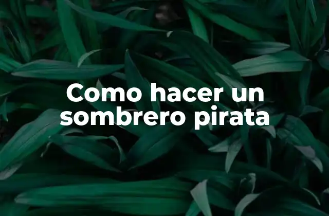Como Hacer un Sombrero Pirata