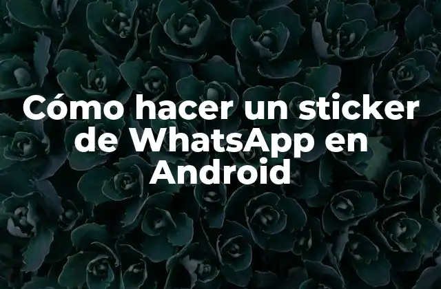 Cómo Hacer un Sticker de Whatsapp en Android