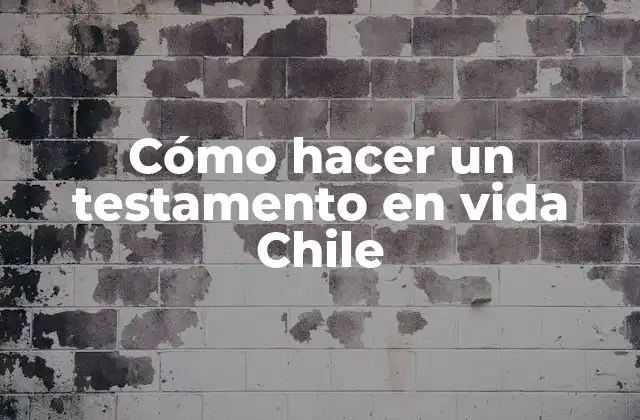 Cómo Hacer un Testamento en Vida Chile