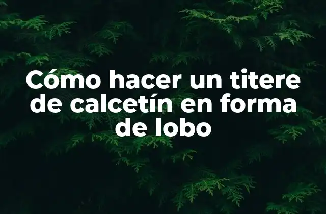 Cómo Hacer un Titere de Calcetín en Forma de Lobo
