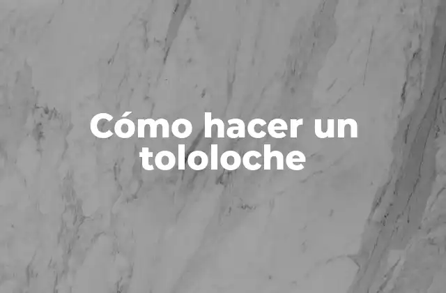 Cómo Hacer un Tololoche