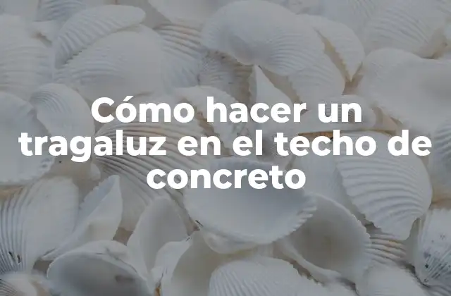 Cómo Hacer un Tragaluz en el Techo de Concreto