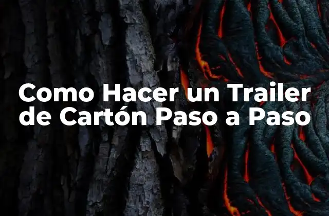 Como Hacer un Trailer de Cartón Paso a Paso