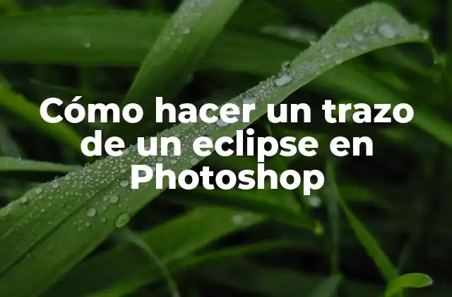 Cómo Hacer un Trazo de un Eclipse en Photoshop