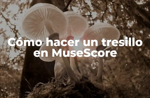 Cómo Hacer un Tresillo en Musescore