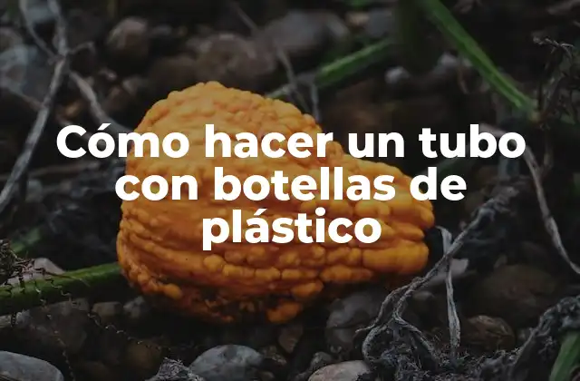 Cómo Hacer un Tubo con Botellas de Plástico