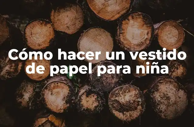 Cómo Hacer un Vestido de Papel para Niña