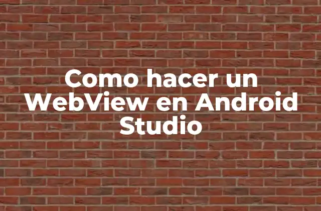 Como Hacer un Webview en Android Studio
