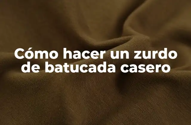 Cómo Hacer un Zurdo de Batucada Casero