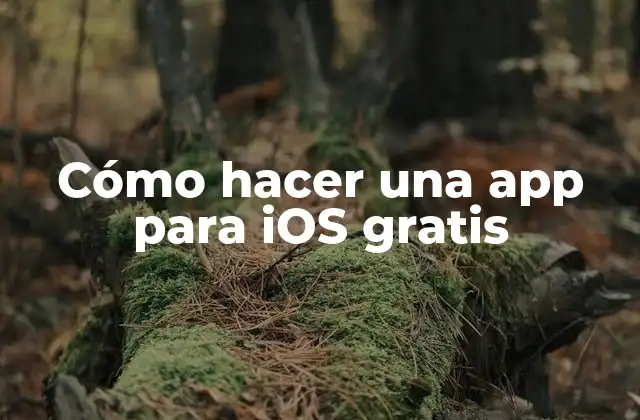 Cómo Hacer una App para Ios Gratis