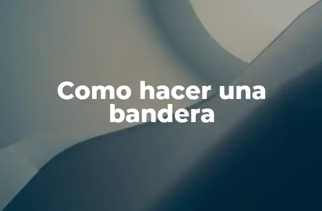 Como Hacer una Bandera 2 ¿Qué es una bandera?