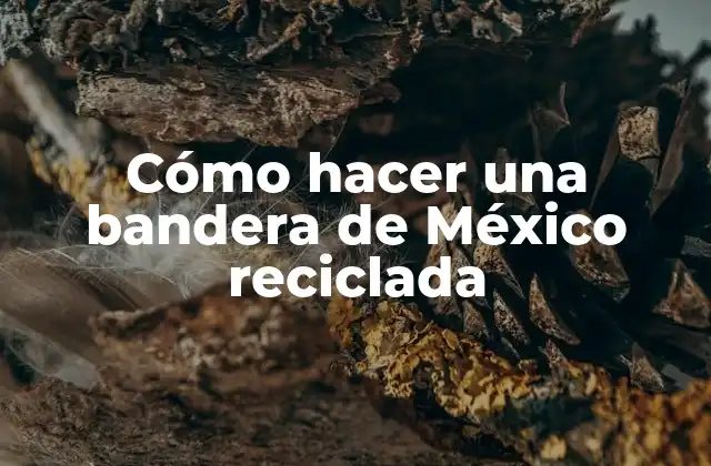 Cómo Hacer una Bandera de México Reciclada