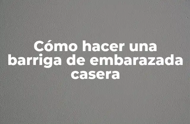 Cómo Hacer una Barriga de Embarazada Casera 2 Cómo hacer una barriga de embarazada casera