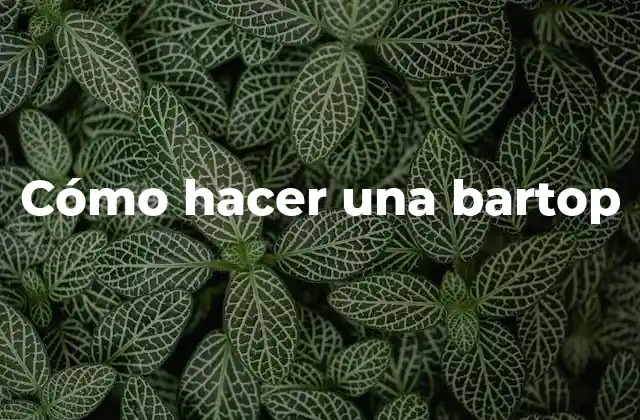 Cómo Hacer una Bartop