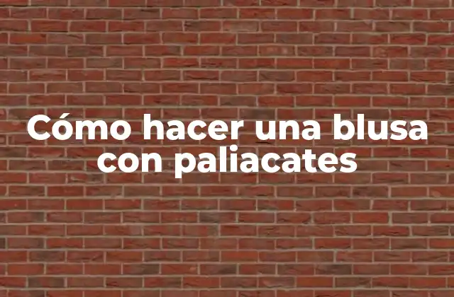Cómo Hacer una Blusa con Paliacates