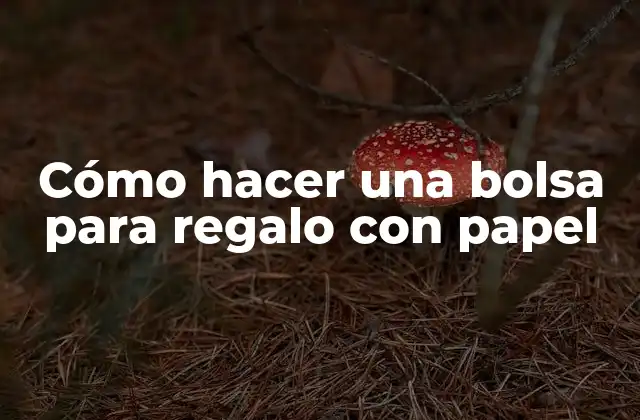 Cómo Hacer una Bolsa para Regalo con Papel