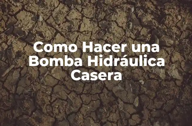 Como Hacer una Bomba Hidráulica Casera