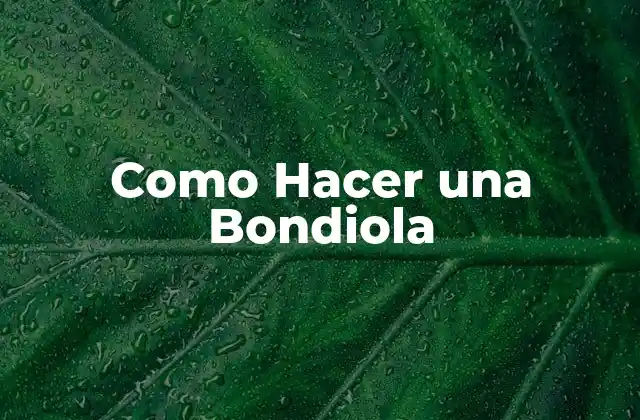 Como Hacer una Bondiola