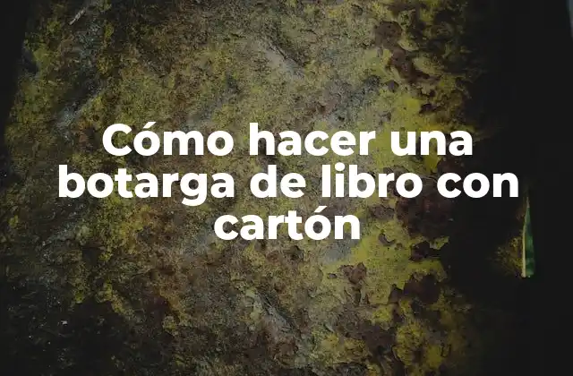 Cómo Hacer una Botarga de Libro con Cartón 2 Cómo hacer una botarga de libro con cartón
