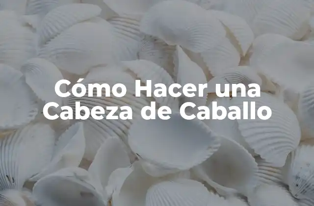 Cómo Hacer una Cabeza de Caballo