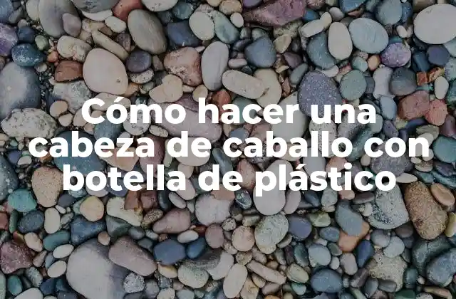 Cómo hacer una cabeza de caballo con botella de plástico