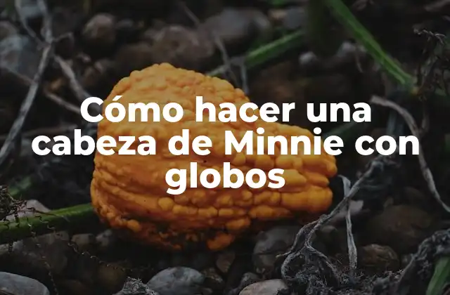 Cómo hacer una cabeza de Minnie con globos