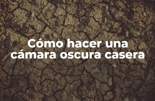 Cómo Hacer una Cámara Oscura Casera