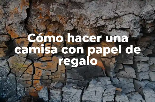 Cómo Hacer una Camisa con Papel de Regalo