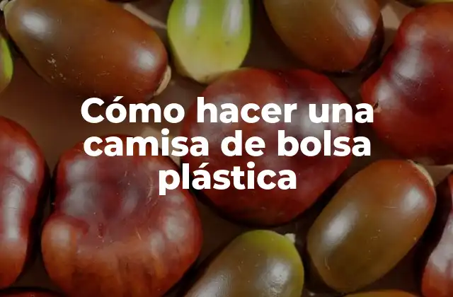 Cómo Hacer una Camisa de Bolsa Plástica