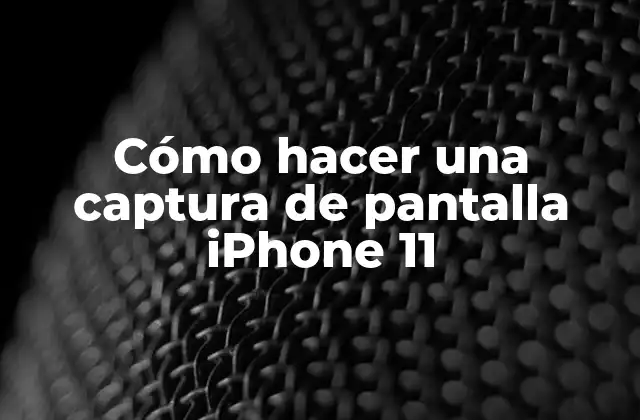 Cómo Hacer una Captura de Pantalla Iphone 11