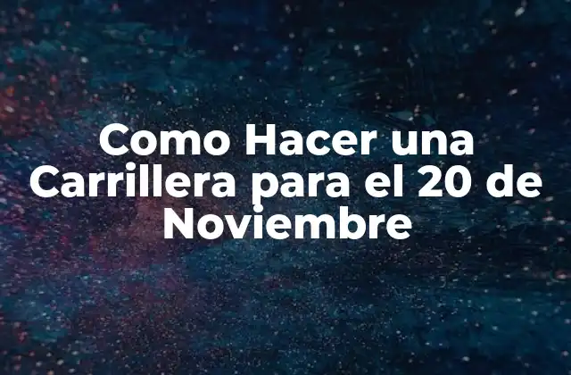 Como Hacer una Carrillera para el 20 de Noviembre