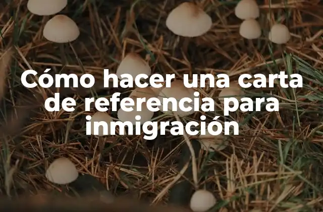 Cómo Hacer una Carta de Referencia para Inmigración 2 ¿Qué es una carta de referencia para inmigración?