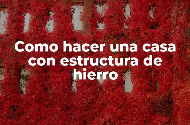 Estructura de hierro: qué es, para qué sirve y cómo se utiliza