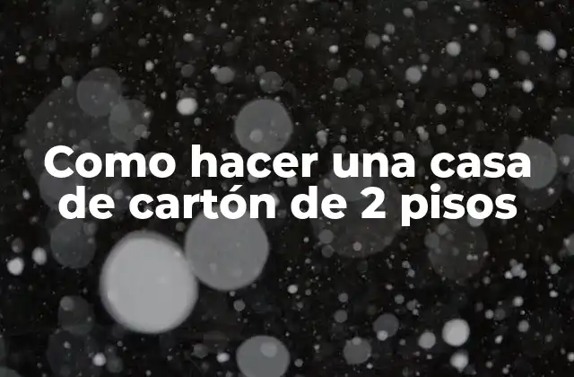 Como Hacer una Casa de Cartón de 2 Pisos