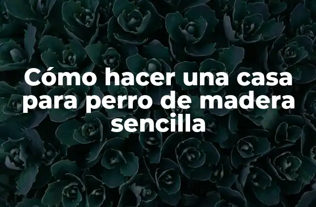 Cómo Hacer una Casa para Perro de Madera Sencilla
