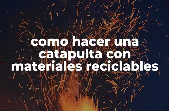 Como Hacer una Catapulta con Materiales Reciclables