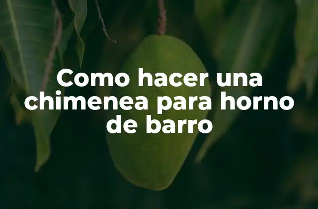 Como Hacer una Chimenea para Horno de Barro