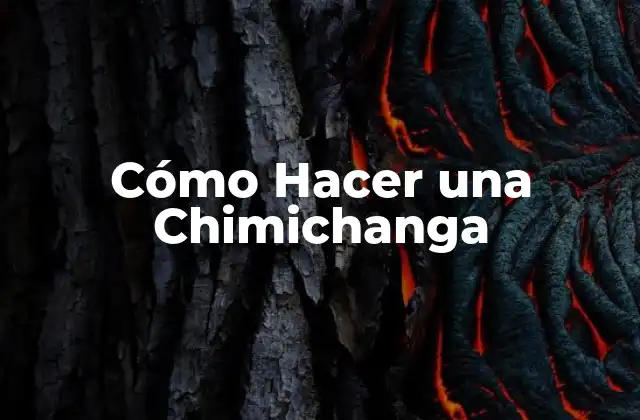 ¿Qué es una Chimichanga?