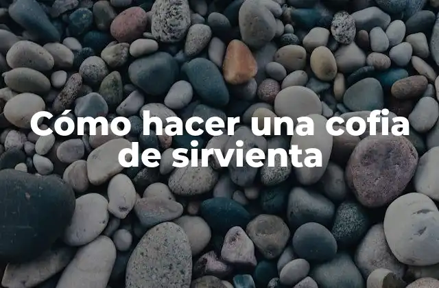 Cómo Hacer una Cofia de Sirvienta