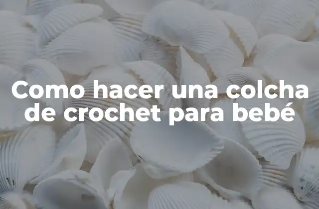 Como Hacer una Colcha de Crochet para Bebé