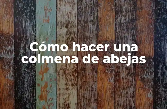 ¿Qué es una colmena de abejas y para qué sirve?