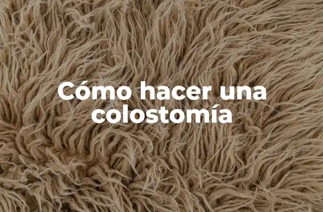 Cómo Hacer una Colostomía 2 Cómo hacer una colostomía