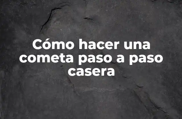 Cómo Hacer una Cometa Paso a Paso Casera