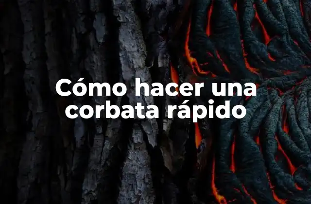 Cómo Hacer una Corbata Rápido