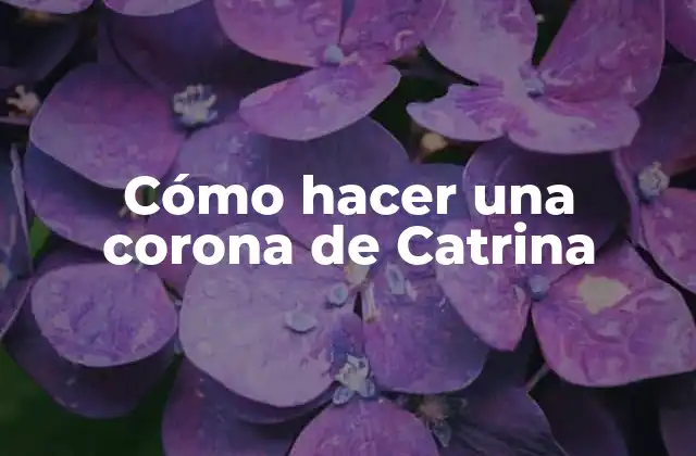 Cómo Hacer una Corona de Catrina