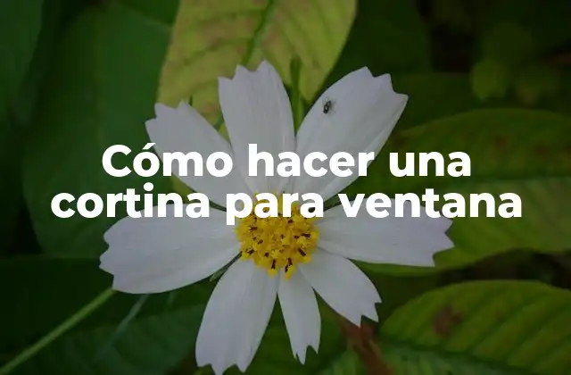 Cómo Hacer una Cortina para Ventana