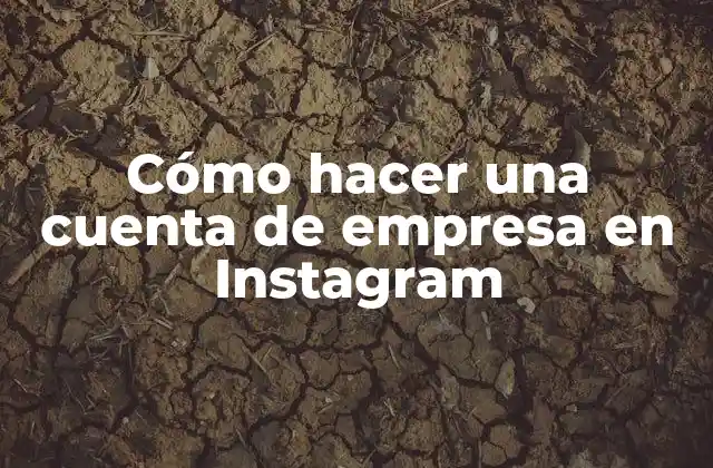 Cómo Hacer una Cuenta de Empresa en Instagram